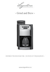 Lagostina Grind and Brew Notice D'utilisation