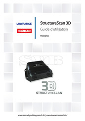 Simrad Lowrance StructureScan 3D Guide D'utilisation