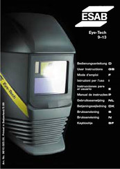 ESAB Eye-Tech 9-13 Mode D'emploi