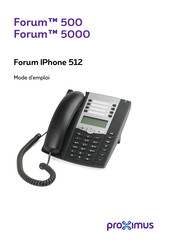 Proximus Forum IPhone 512 Mode D'emploi