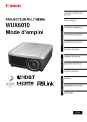 Canon WUX6010 Mode D'emploi