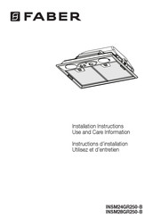 Faber INSM24GR250-B Instructions D'installation Et D'entretien