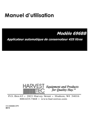 Harvest TEC 696BB Manuel D'utilisation