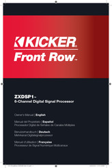 Kicker Front Row ZXDSP1 Manuel D'utilisation