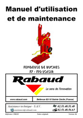 Rabaud F7 Manuel D'utilisation Et De Maintenance
