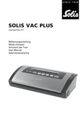 SOLIS VAC PLUS Mode D'emploi