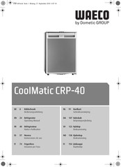 Dometic GROUP Waeco CoolMatic CRP-40 Notice D'utilisation