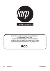 IARP RODI 33 Instructions D'emploi Et D'entretien