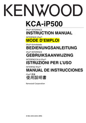Kenwood KCA-iP500 Mode D'emploi