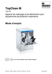 Meiko TopClean M Mode D'emploi