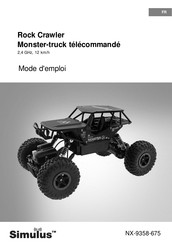 Simulus Rock Crawler NX-9358 Mode D'emploi