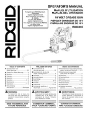 RIDGID R860445 Manuel D'utilisation