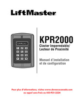LiftMaster KPR2000 Manuel D'installation Et De Configuration