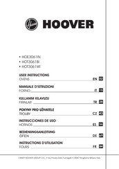 Hoover HOE3061IN Instructions D'utilisation