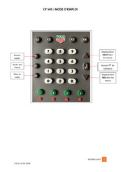 TAG Heuer CP 545 Mode D'emploi