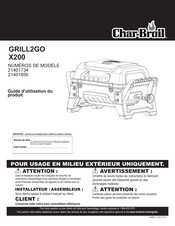Char-Broil GRILL2GO X200 Guide D'utilisation