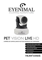 Num'axes EYENIMAL Pet Vision Live HD Guide De Démarrage Rapide