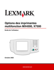 Lexmark MX4500 Guide De L'utilisateur