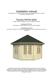 Palmako Pavilion Hanna PAY44-4242 Notice De Montage