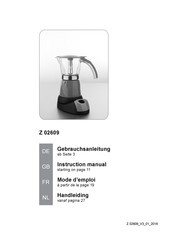 Coffemaxx Z 02609 Mode D'emploi