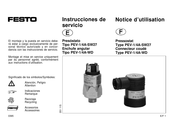 Festo PEV-1/4A-SW27 Notice D'utilisation