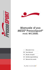 Mesis PressoSport WIC2008L Mode D'emploi