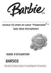 Mattel Barbie Floweraoke BAR502 Guide D'utilisation