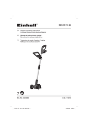 EINHELL GE-CC 18 Li Mode D'emploi D'origine