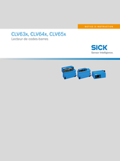 SICK CLV63 Série Notice D'instruction