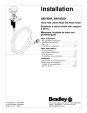 Bradley S19-430D Directives D'installation