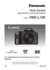 Panasonic Lumix DMC-L10K Mode D'emploi