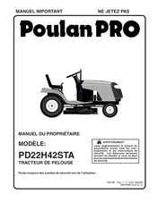 Electrolux Poulan Pro PD22H42STA Manuel Du Propriétaire