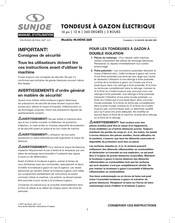 sunjoe MJ404E-360 Manuel D'utilisation