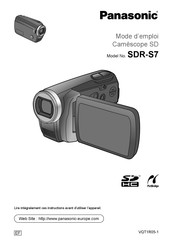Panasonic SDR-S7 Mode D'emploi