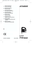 EINHELL E-PST 710-Laser Instructions De Service