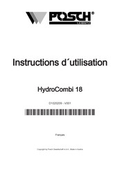 Posch HydroCombi 18 Instructions D'utilisation