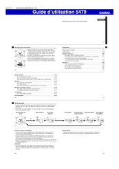 Casio 5479 Guide D'utilisation