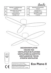 CasaFan Eco Plano II 112 Instructions De Montage Et De Service