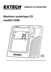 Extech Instruments CO30 Manuel D'utilisation