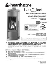 HearthStone hase-Bari 8180 Manuel De L'utilisateur