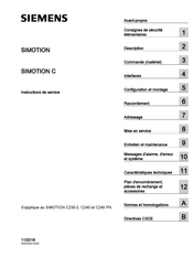 Siemens SIMOTION C230-2 Instructions De Service