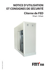 FMT Citerne de FED Notice D'utilisation Et Consignes De Sécurité