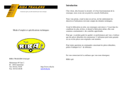 RIBA RT 3500 Mode D'emploi