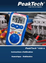 PeakTech 1020 A Instructions D'utilisation