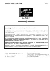 FDI MATELEC ACCEN Guide De L'utilisateur