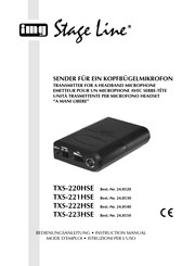 IMG STAGELINE TXS-221HSE Mode D'emploi