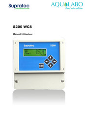 AquaLabo Supratec S200 WCS Manuel Utilisateur