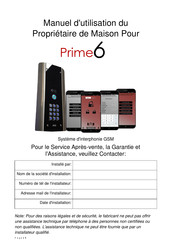 AES Prime6 Manuel D'utilisation Du Propriétaire