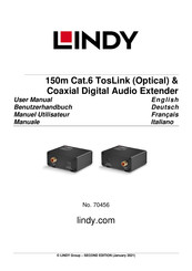 Lindy Cat.6 TosLink Optical Manuel Utilisateur