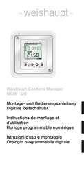 Weishaupt WCM-DU Instructions De Montage Et D'utilisation